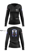 3RD PLT BAD BOYS3RD PLT BAD BOYS 899719921-299 DismountBlue Ewok 2663775 Women's Long Sleeve V-neck Shirt -1 3