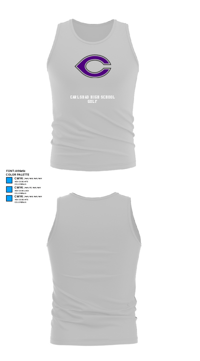 Carlsbad High School Golf 35652126 Tank Top - 13