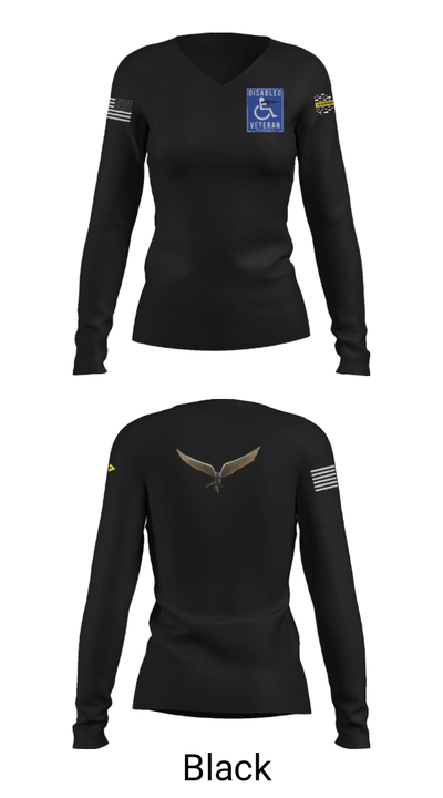1-5 25th 6477300 Women's Long Sleeve V-neck Shirt - 37