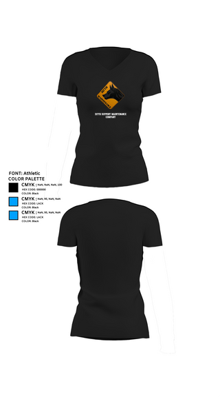 Womens Short Sleeve Vneck Shirt, 317th support maintenance company, Army, Teamtime, Team time, sublimation, custom sports apparel, team uniforms, spirit wear, spiritwear, sports uniforms, custom shirts, team store, custom team store, fundraiser sports, apparel fundraiser