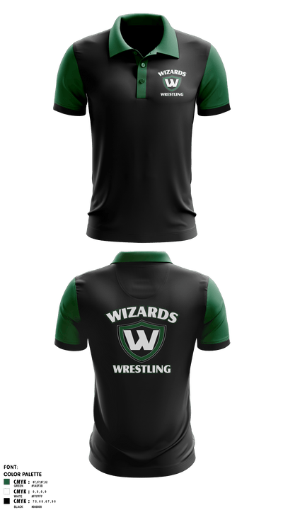 Illinois Kids Wrestling Federation 65505958 Short Sleeve Performance Polo - 41