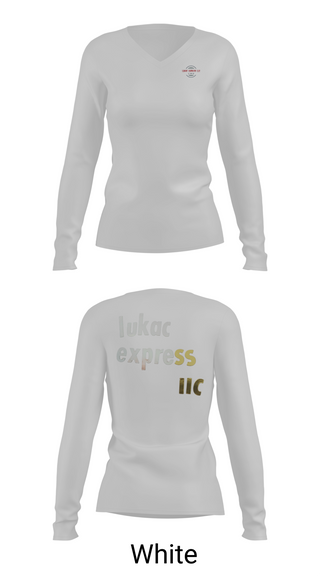 Womens Long Sleeve Vneck Shirt, LUKAC EXPRESS LLC, , Teamtime, Team time, sublimation, custom sports apparel, team uniforms, spirit wear, spiritwear, sports uniforms, custom shirts, team store, custom team store, fundraiser sports, apparel fundraiser