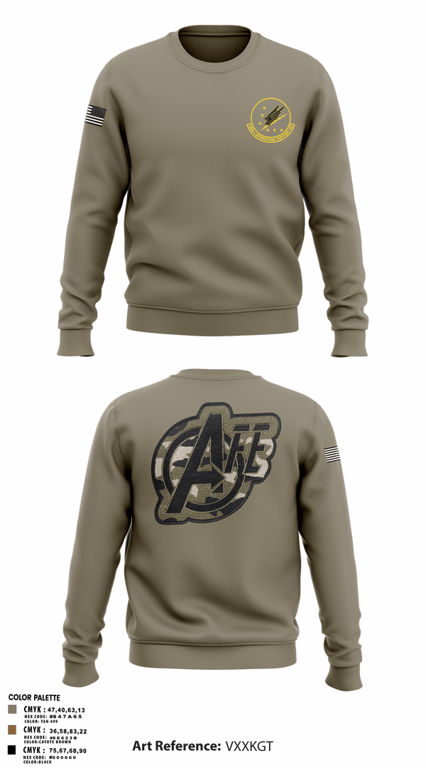 Crew Neck Sweatshirt, 509 OSS, Air Force, Teamtime, Team time, sublimation, custom sports apparel, team uniforms, spirit wear, spiritwear, sports uniforms, custom shirts, team store, custom team store, fundraiser sports, apparel fundraiser