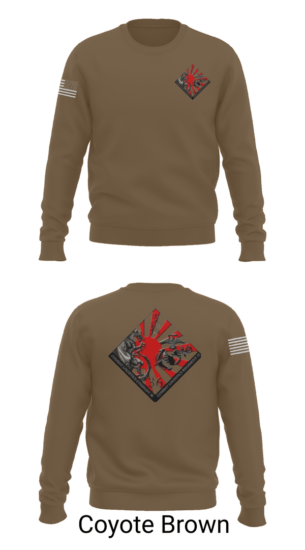 Crew Neck Sweatshirt, CLC 36 SUPPLY, Marines, Teamtime, Team time, sublimation, custom sports apparel, team uniforms, spirit wear, spiritwear, sports uniforms, custom shirts, team store, custom team store, fundraiser sports, apparel fundraiser