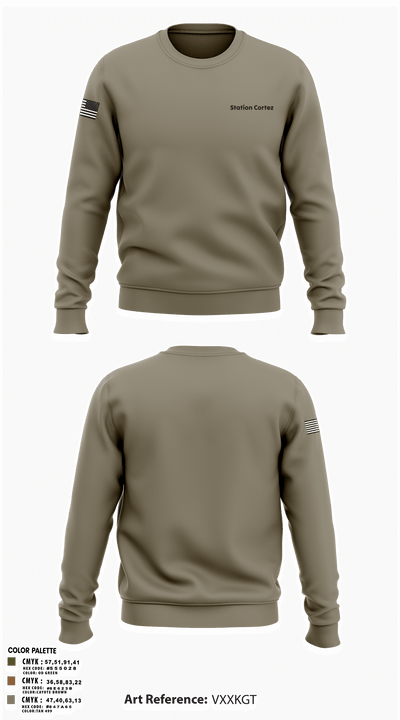 Station Cortez 77763143 Crew Neck Sweatshirt - 3