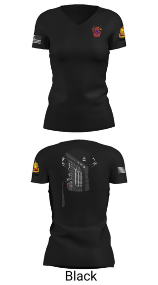 Womens Short Sleeve Vneck Shirt, 121 transportation, National Guard, Teamtime, Team time, sublimation, custom sports apparel, team uniforms, spirit wear, spiritwear, sports uniforms, custom shirts, team store, custom team store, fundraiser sports, apparel fundraiser