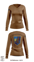301st MI Battalion 15230161 Women's Long Sleeve V-neck Shirt - 1