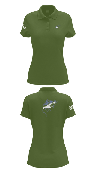 Womens Short Sleeve Performance Polo, Great white guns, Marines, Teamtime, Team time, sublimation, custom sports apparel, team uniforms, spirit wear, spiritwear, sports uniforms, custom shirts, team store, custom team store, fundraiser sports, apparel fundraiser
