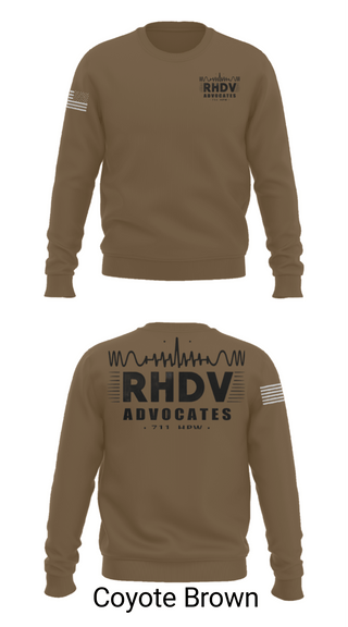 Crew Neck Sweatshirt, 711 HPW/RHDV, Army, Teamtime, Team time, sublimation, custom sports apparel, team uniforms, spirit wear, spiritwear, sports uniforms, custom shirts, team store, custom team store, fundraiser sports, apparel fundraiser