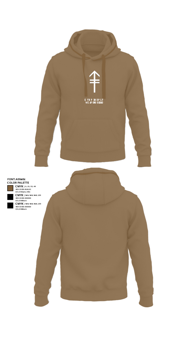 Hoodie, 2/2 3rd PLT Weapon SquadE TRP 3RD PLT WEAPONS SQUAD, Army, Teamtime, Team time, sublimation, custom sports apparel, team uniforms, spirit wear, spiritwear, sports uniforms, custom shirts, team store, custom team store, fundraiser sports, apparel fundraiser
