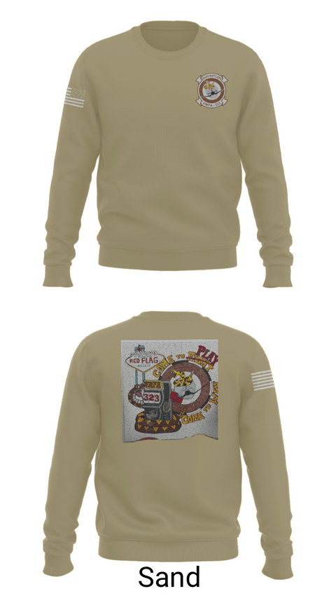 Crew Neck Sweatshirt, VMFA-323, Marines, Teamtime, Team time, sublimation, custom sports apparel, team uniforms, spirit wear, spiritwear, sports uniforms, custom shirts, team store, custom team store, fundraiser sports, apparel fundraiser