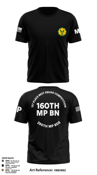 160th mp bn 37897815 Short Sleeve Performance Shirt - 106
