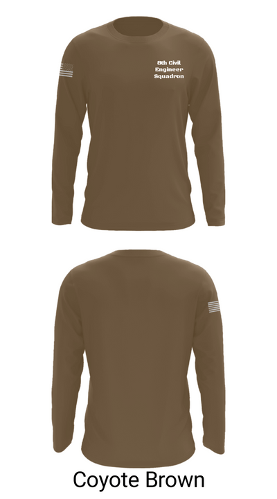 8th Civil Engineer Squadron 95105719 Long Sleeve Performance Shirt - 4