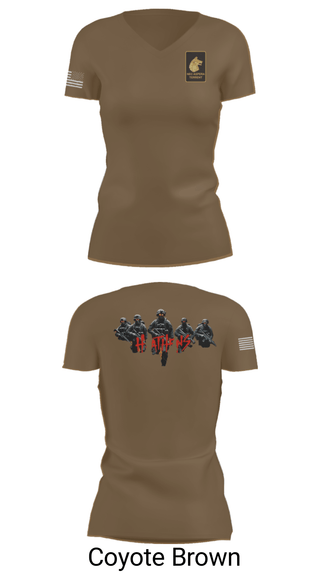 Women's Short Sleeve Vneck Shirt, Alpha Company  2-27, Army, Teamtime, Team time, sublimation, custom sports apparel, team uniforms, spirit wear, spiritwear, sports uniforms, custom shirts, team store, custom team store, fundraiser sports, apparel fundraiser