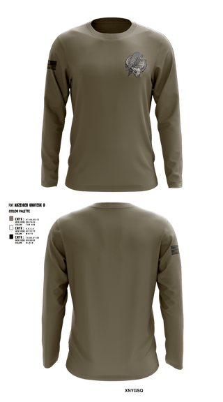 Long Sleeve Performance Shirt, CREW 3 BUSTED BUZZARDS, Army, Teamtime, Team time, sublimation, custom sports apparel, team uniforms, spirit wear, spiritwear, sports uniforms, custom shirts, team store, custom team store, fundraiser sports, apparel fundraiser