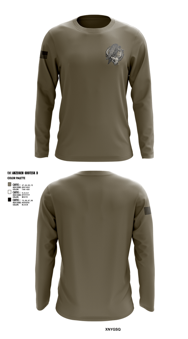 Long Sleeve Performance Shirt, CREW 3 BUSTED BUZZARDS, Army, Teamtime, Team time, sublimation, custom sports apparel, team uniforms, spirit wear, spiritwear, sports uniforms, custom shirts, team store, custom team store, fundraiser sports, apparel fundraiser