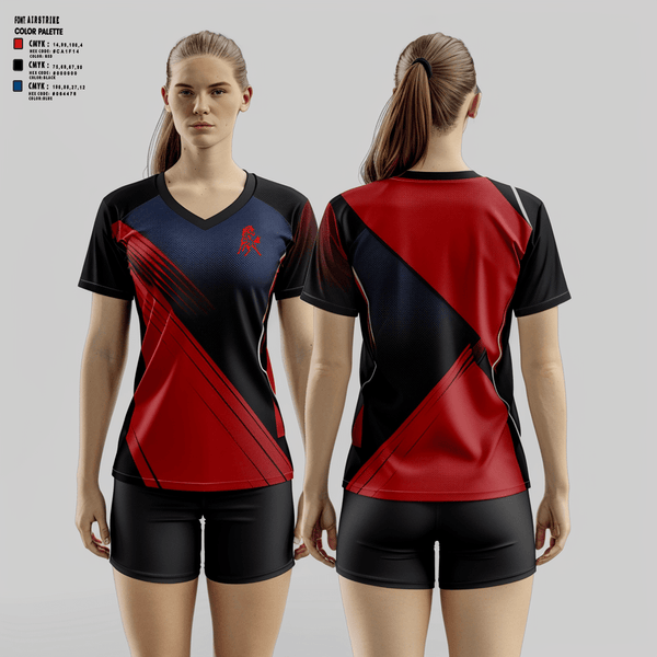 Womens Short Sleeve Vneck Shirt, Red Lake County Central Volleyball, Women's Volleyball, Teamtime, Team time, sublimation, custom sports apparel, team uniforms, spirit wear, spiritwear, sports uniforms, custom shirts, team store, custom team store, fundraiser sports, apparel fundraiser