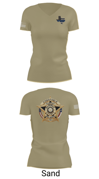Womens Short Sleeve Vneck Shirt, Maverick County Constable PCT 4, , Teamtime, Team time, sublimation, custom sports apparel, team uniforms, spirit wear, spiritwear, sports uniforms, custom shirts, team store, custom team store, fundraiser sports, apparel fundraiser