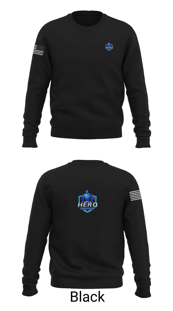 Crew Neck Sweatshirt, Hero Cooling & Heating, , Teamtime, Team time, sublimation, custom sports apparel, team uniforms, spirit wear, spiritwear, sports uniforms, custom shirts, team store, custom team store, fundraiser sports, apparel fundraiser