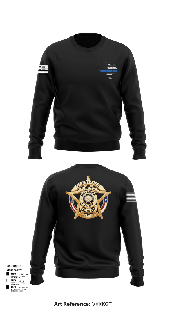 Crew Neck Sweatshirt, Maverick County Constable PCT 4, , Teamtime, Team time, sublimation, custom sports apparel, team uniforms, spirit wear, spiritwear, sports uniforms, custom shirts, team store, custom team store, fundraiser sports, apparel fundraiser