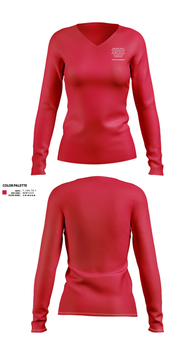 Ultra 54543518 Women's Long Sleeve V-neck Shirt - 2