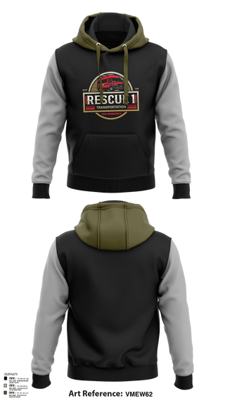 Hoodie, Rescue 1 transportation, , Teamtime, Team time, sublimation, custom sports apparel, team uniforms, spirit wear, spiritwear, sports uniforms, custom shirts, team store, custom team store, fundraiser sports, apparel fundraiser
