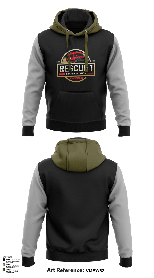 Hoodie, Rescue 1 transportation, , Teamtime, Team time, sublimation, custom sports apparel, team uniforms, spirit wear, spiritwear, sports uniforms, custom shirts, team store, custom team store, fundraiser sports, apparel fundraiser