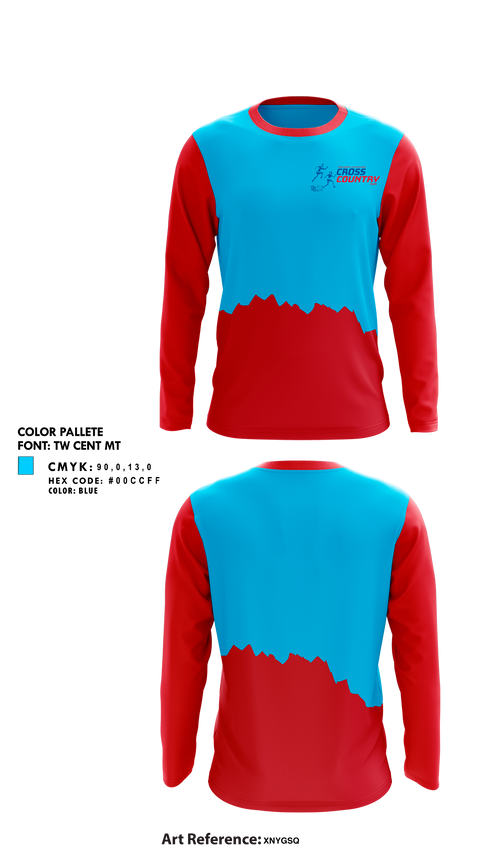 Long Sleeve Performance Shirt, San Gabriel Matadors, Cross Country, Teamtime, Team time, sublimation, custom sports apparel, team uniforms, spirit wear, spiritwear, sports uniforms, custom shirts, team store, custom team store, fundraiser sports, apparel fundraiser