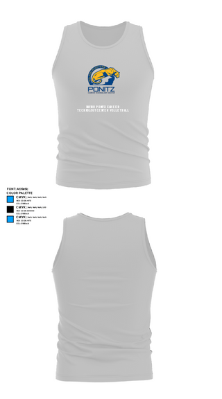 Tank Top, David H Ponitz Career Technology Center Volleyball, Men's Volleyball, Teamtime, Team time, sublimation, custom sports apparel, team uniforms, spirit wear, spiritwear, sports uniforms, custom shirts, team store, custom team store, fundraiser sports, apparel fundraiser