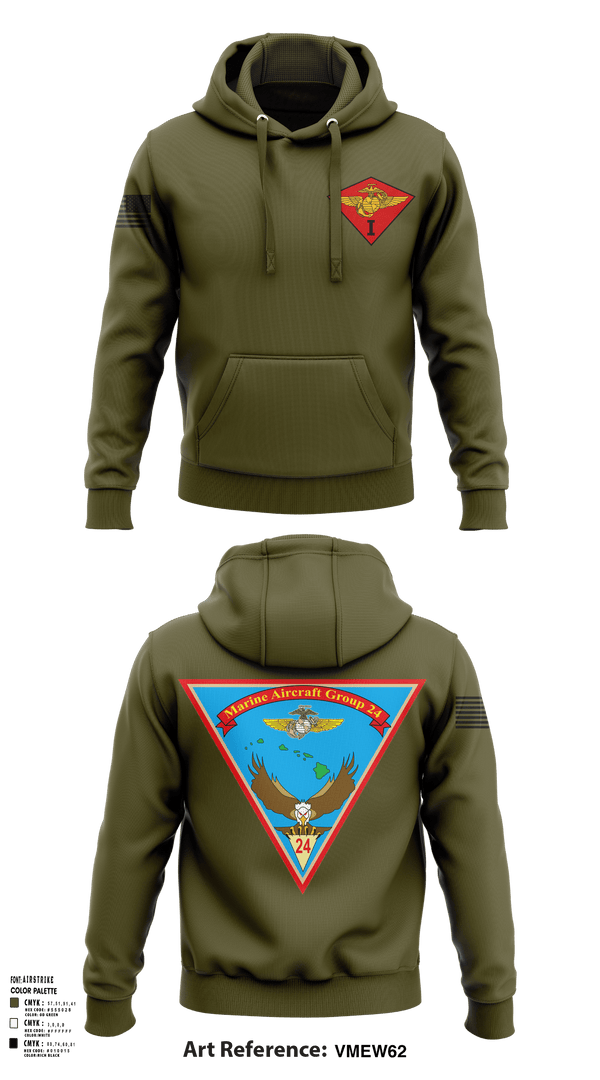 Hoodie, Marine Air Group 24, Marines, Teamtime, Team time, sublimation, custom sports apparel, team uniforms, spirit wear, spiritwear, sports uniforms, custom shirts, team store, custom team store, fundraiser sports, apparel fundraiser