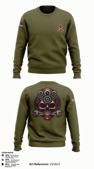 Crew Neck Sweatshirt, 531st Hospital Center, Army, Teamtime, Team time, sublimation, custom sports apparel, team uniforms, spirit wear, spiritwear, sports uniforms, custom shirts, team store, custom team store, fundraiser sports, apparel fundraiser