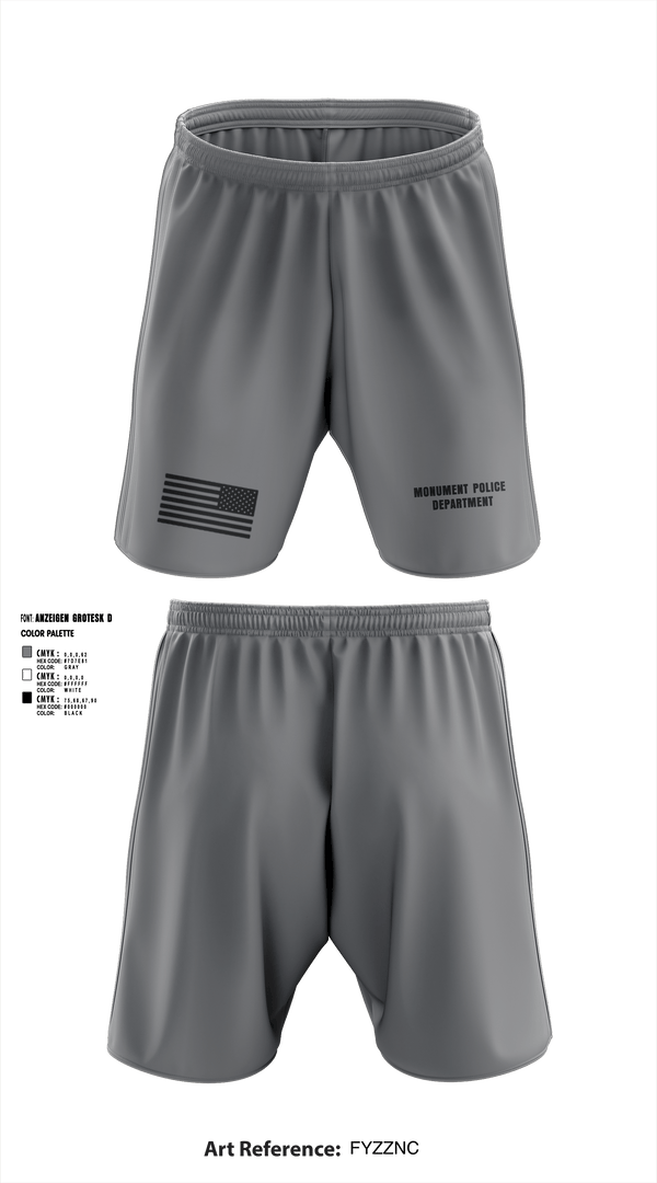 Athletic Shorts With Pockets, Monument Police Department, Police, Teamtime, Team time, sublimation, custom sports apparel, team uniforms, spirit wear, spiritwear, sports uniforms, custom shirts, team store, custom team store, fundraiser sports, apparel fundraiser