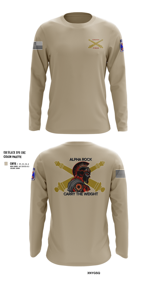 Long Sleeve Performance Shirt, ALPHA ROCK, Army, Teamtime, Team time, sublimation, custom sports apparel, team uniforms, spirit wear, spiritwear, sports uniforms, custom shirts, team store, custom team store, fundraiser sports, apparel fundraiser