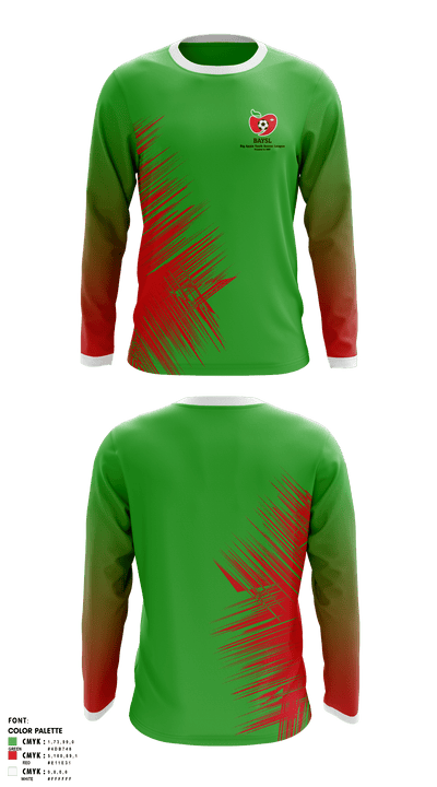 Big Apple Soccer League 45640273 Long Sleeve Performance Shirt - 1