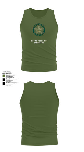 Tank Top, BROWARD SHERIFF EXPLORERS, Police, Teamtime, Team time, sublimation, custom sports apparel, team uniforms, spirit wear, spiritwear, sports uniforms, custom shirts, team store, custom team store, fundraiser sports, apparel fundraiser