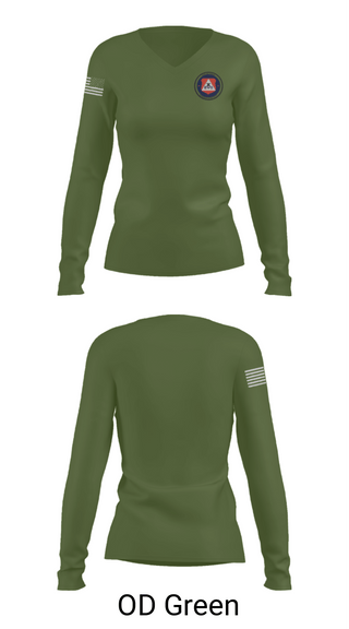 Women's Long Sleeve Vneck Shirt, Civil Air Patrol, Air Force, Teamtime, Team time, sublimation, custom sports apparel, team uniforms, spirit wear, spiritwear, sports uniforms, custom shirts, team store, custom team store, fundraiser sports, apparel fundraiser