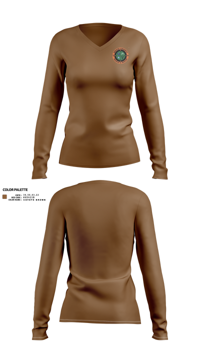 Unicoi County Search and Rescue 30325445 Women's Long Sleeve V-neck Shirt - 42