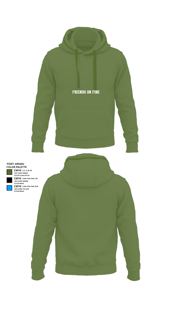 Hoodie, FRIENDS on FIRE, Women's Volleyball, Teamtime, Team time, sublimation, custom sports apparel, team uniforms, spirit wear, spiritwear, sports uniforms, custom shirts, team store, custom team store, fundraiser sports, apparel fundraiser