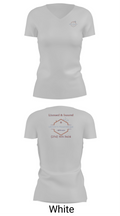 LEGION'S FRAMING LLC 97462768 Women's Short Sleeve V-neck Shirt - 19
