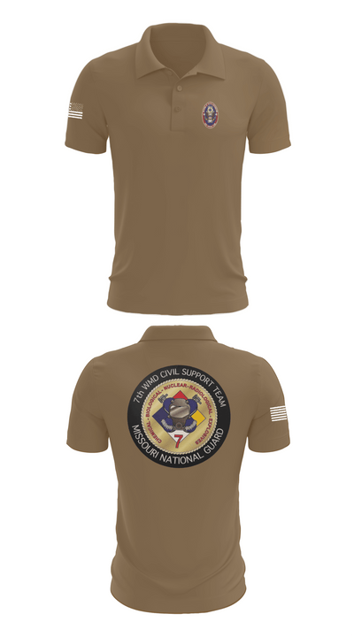 7th CST 5552337 Short Sleeve Performance Polo - 7