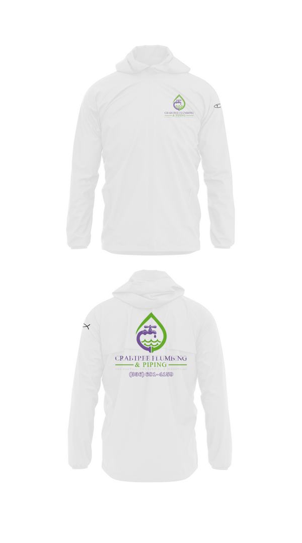 Windbreaker, Crabtree Plumbing & Piping, , Teamtime, Team time, sublimation, custom sports apparel, team uniforms, spirit wear, spiritwear, sports uniforms, custom shirts, team store, custom team store, fundraiser sports, apparel fundraiser