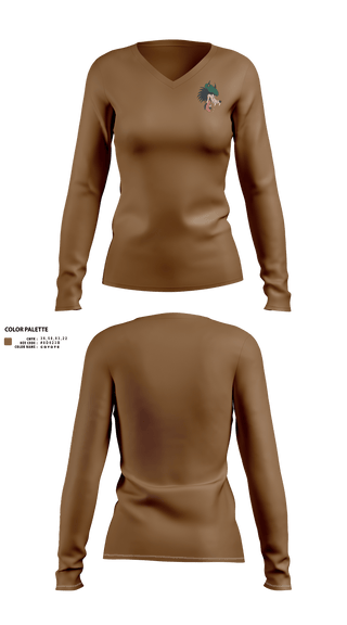 Womens Long Sleeve Vneck Shirt, DireWulf, , Teamtime, Team time, sublimation, custom sports apparel, team uniforms, spirit wear, spiritwear, sports uniforms, custom shirts, team store, custom team store, fundraiser sports, apparel fundraiser