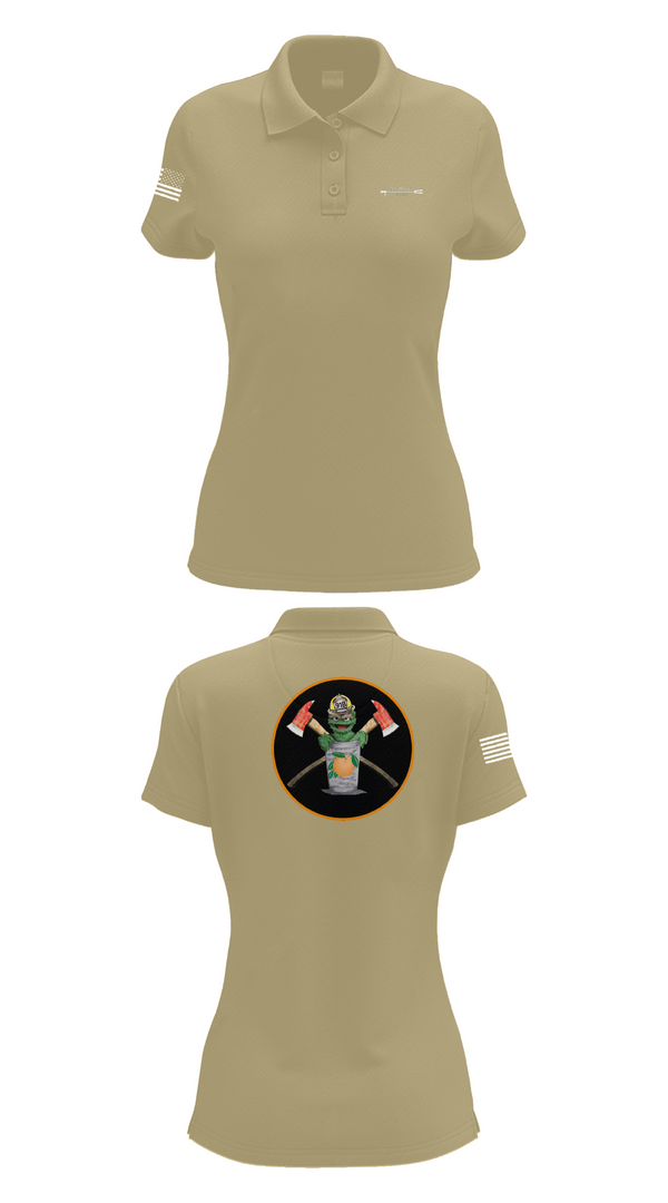 Womens Short Sleeve Performance Polo, 91 Bravo, Fire Department, Teamtime, Team time, sublimation, custom sports apparel, team uniforms, spirit wear, spiritwear, sports uniforms, custom shirts, team store, custom team store, fundraiser sports, apparel fundraiser