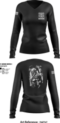 Warriors 28926024 Women's Long Sleeve V-neck Shirt - 1