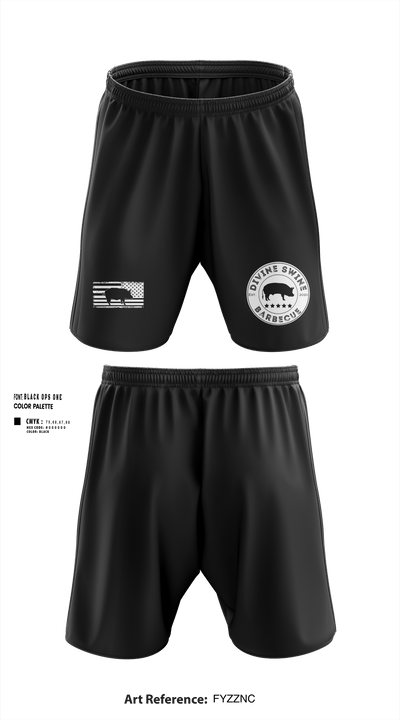 Divine Swine Barbecue 45499343 Athletic Shorts With Pockets - 27