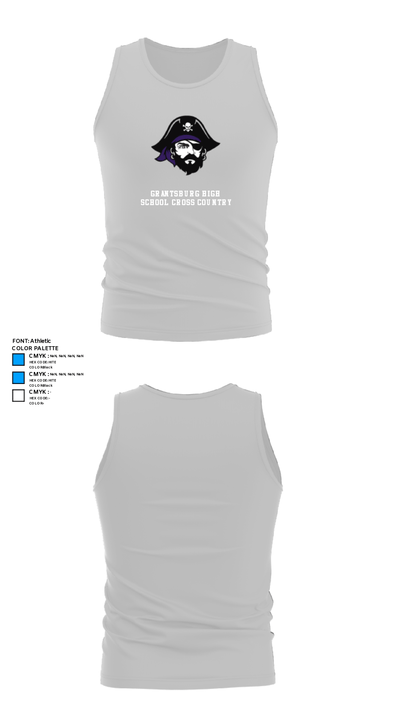 Grantsburg High School Cross Country 39267842 Tank Top - 13
