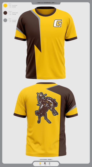 Short Sleeve Performance Shirt, Garden City Broncbusters, Golf, Teamtime, Team time, sublimation, custom sports apparel, team uniforms, spirit wear, spiritwear, sports uniforms, custom shirts, team store, custom team store, fundraiser sports, apparel fundraiser