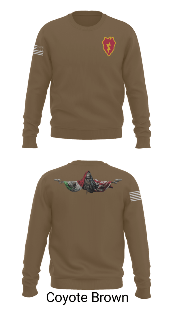 Crew Neck Sweatshirt, 25th ID, Army, Teamtime, Team time, sublimation, custom sports apparel, team uniforms, spirit wear, spiritwear, sports uniforms, custom shirts, team store, custom team store, fundraiser sports, apparel fundraiser
