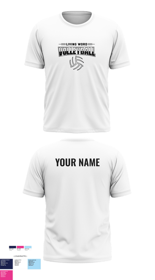 Short Sleeve Performance Shirt, Living Word Academy Volleyball, Women's Volleyball, Teamtime, Team time, sublimation, custom sports apparel, team uniforms, spirit wear, spiritwear, sports uniforms, custom shirts, team store, custom team store, fundraiser sports, apparel fundraiser