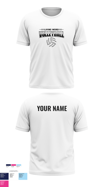 Living Word Academy Volleyball 38101646 Short Sleeve Performance Shirt - 6